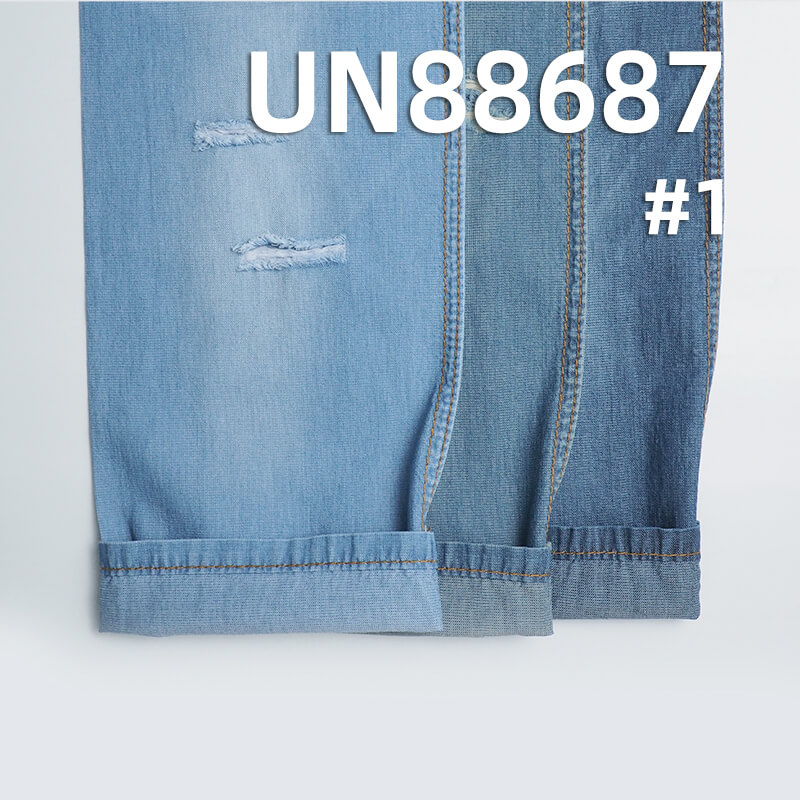 Cotton Combed Denim | 5oz Lightweight Modified Twill Denim | Fabric for Jeans, Denim Skirts, Shirt Coats