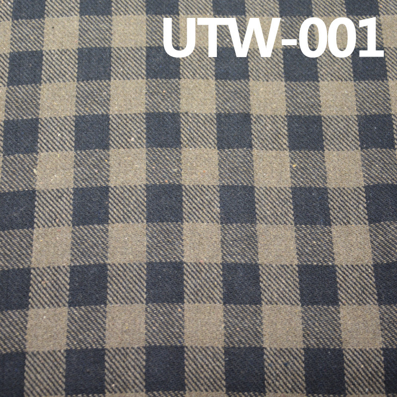 Yarn-Dyed Velvet Fabric | 269g/m² Cotton Wool Checkered Jacquard Velvet | Pants, Skirts, Outerwear Fabric