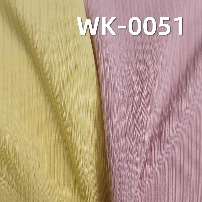 200g/m² Stretch Polyester Fabric | Cooling Ribbed Knit | Double-Sided Fabric | Women's Fashion Tops, Skirts, Pants