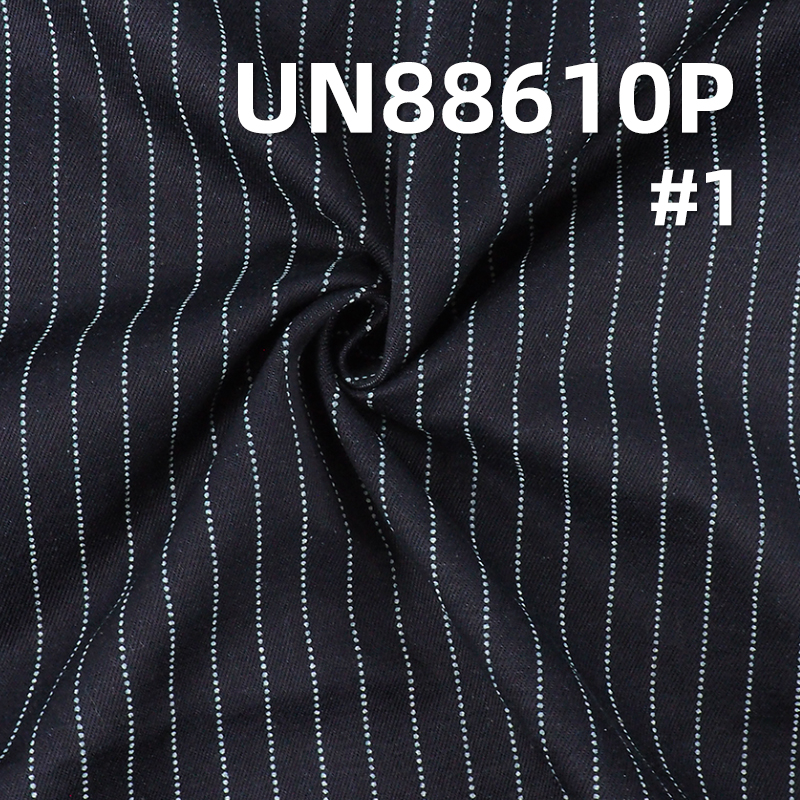 100% Cotton Denim Fabric | 9.2 oz "Z" Twill Stripe-Print Denim | Skirts Denim, Shirts Fabric