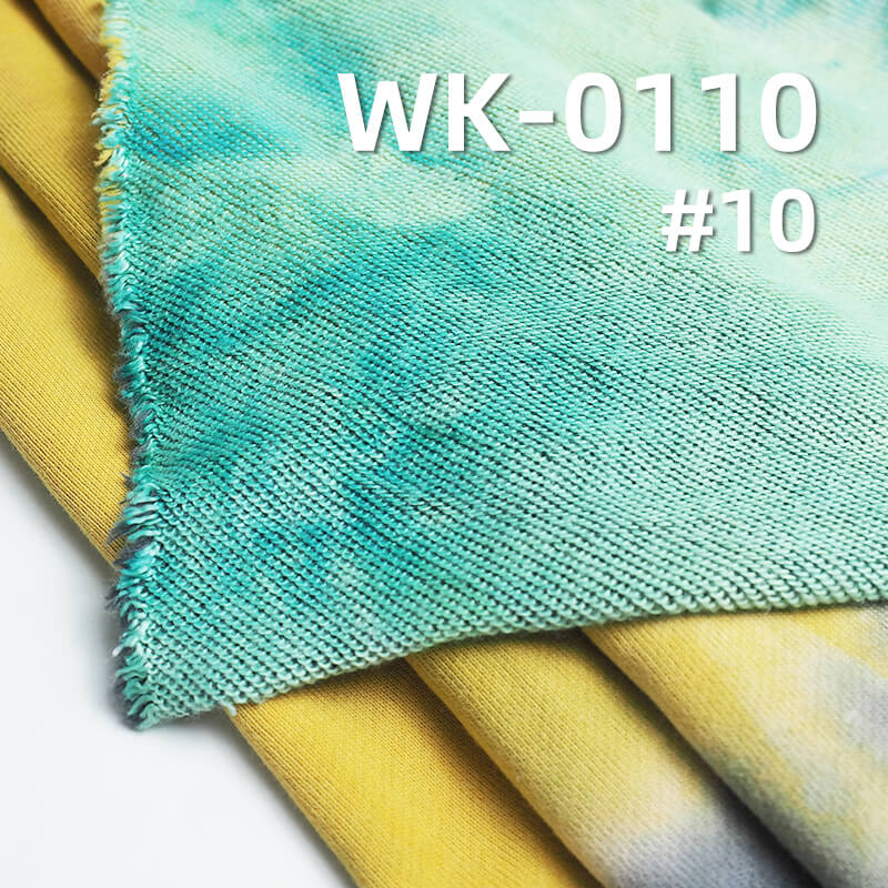 Cotton Tie-Dye Sweatshirt Fabric | 320g/m² Thick Knit Hoodie Fabric | Fall/Winter Sportswear & Outerwear  Fabric