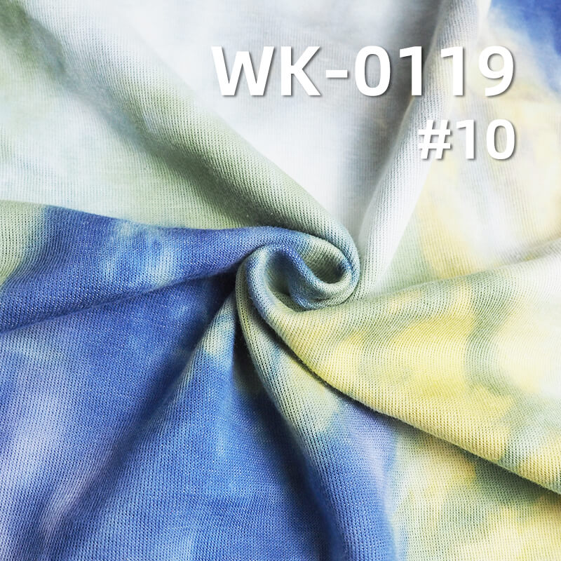 Mamba Cotton Knit Fabric | Tie-Dye Ribbed Fabric | 260g/m² Cotton-Polyester Knit for T-Shirt & Sweatshirts