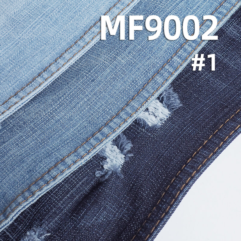 Stretch Denim Fabric | 10oz Spring-Autumn Bestseller (Blue-Black) Denim | Cotton-Polyester Slub Denim for Jeans, Skirts,Shirts