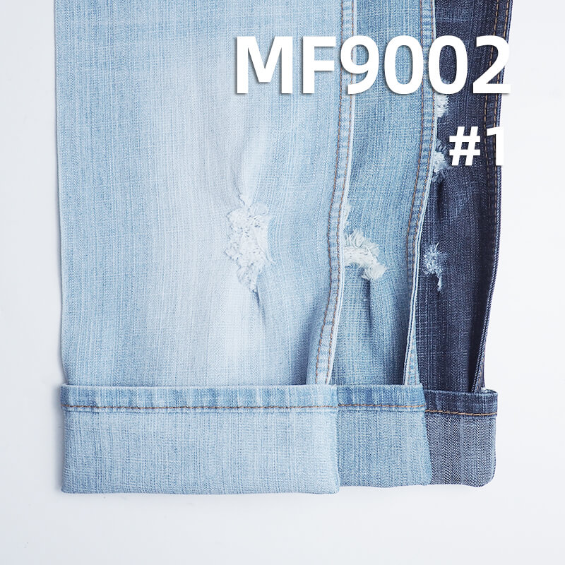 Stretch Denim Fabric | 10oz Spring-Autumn Bestseller (Blue-Black) Denim | Cotton-Polyester Slub Denim for Jeans, Skirts,Shirts