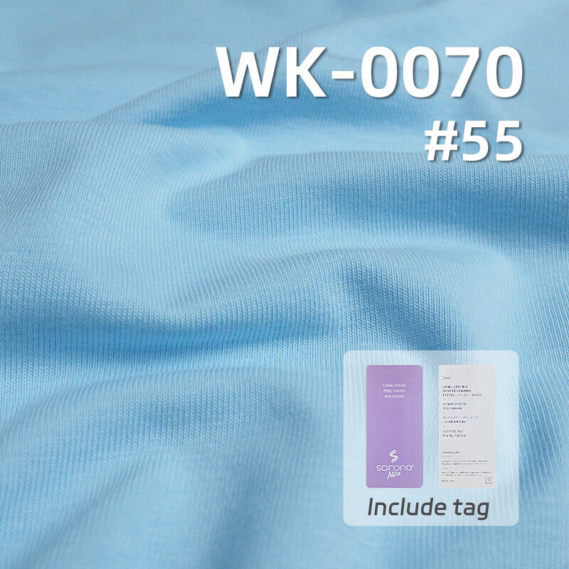 220g/m² Sorona Knitted Fabric | Premium Cotton Sweat Fabric | Black Technology Sorona Plain Weave |T-Shirt Casual Wear Fabric