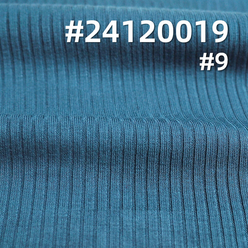French Ribbed Knit Fabric | 40s Cotton French Rib 4:2 |180g/m² Cotton Spandex Knit | Top, Vest, Base Layer Fabric
