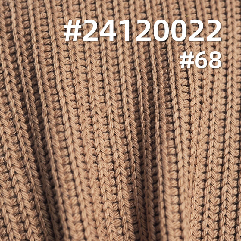 Coarse Needle Paris Rib Knitted Fabric | 380g/m2 Heavyweight Knitted Fabric |Textured Striped Fabric | Fabrics for Coats, Cardigans, Tops