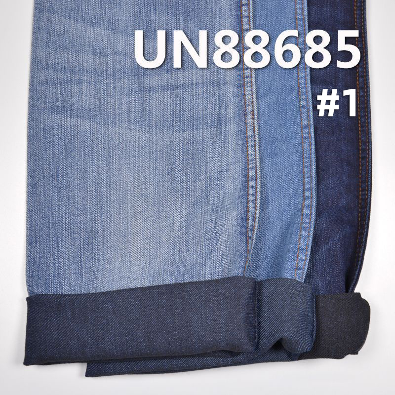 Stretch  Denim | 9 oz Cotton-Polyester Slub Twill Denim | 3/1 "Z" Twill | Fabric for Jeans, Denim Skirts,Denim Shirts