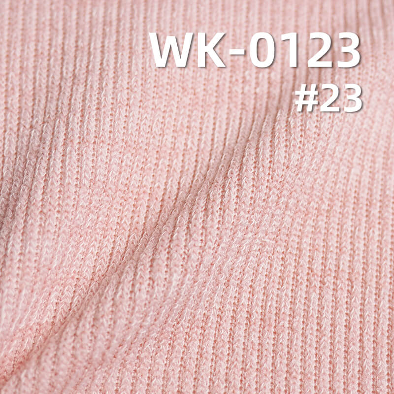 Knit Stretch Rib Fabric | 300g/m2 Polyester-Spandex Fabric | Fabric for Tops, Skirts ,Wide-Leg Pants