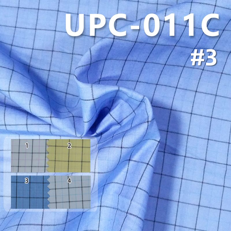 100% Cotton Yarn-Dyed Fabric | 122g/m² Plain Weave Checkered Cotton Twill | Pants, Skirts, Jackets Fabric