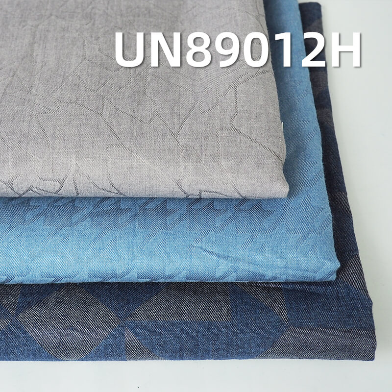 100% Cotton Denim | 4oz Combed 3D Floral "Z" Twill Peached Denim Fabric for Jeans, Skirts, Shirts