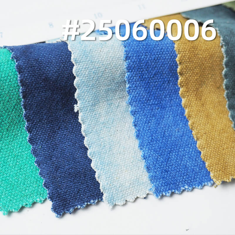 Pure Cotton Tie-Dye Canvas Fabric | 360g/m²  Plain Weave | Duck Canvas | Bag, Shoe, and Streetwear Workwear Material