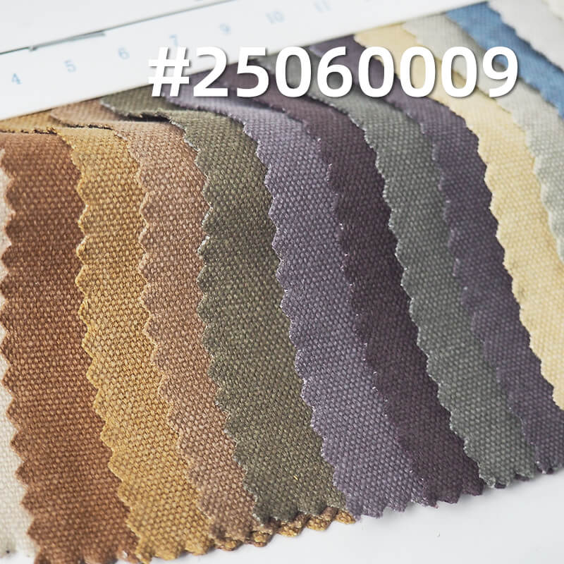 All-Cotton Canvas Fabric | 330g/m² High-Density Washed Canvas |  21s Yarn 3*3 | Bag, Shoe, and Apparel Material