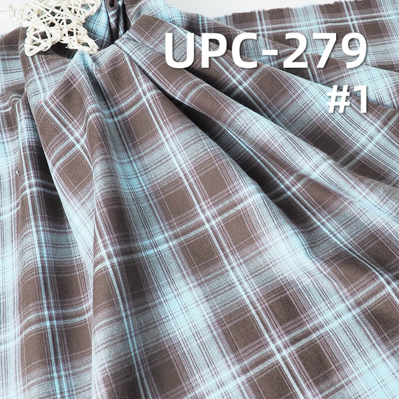 Preppy Style Plaid Fabric | 126g/m2 Lightweight Rayon Blend | Yarn Dyed Shirting & Skirt Fabric