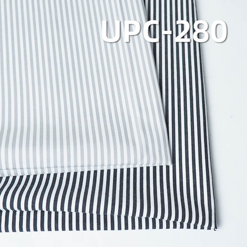 Yarn-Dyed 100% Cotton Stripe | 130g/m2 Lightly Brushed Plain Weave | Fabric for Shirts, Skirts & Pants