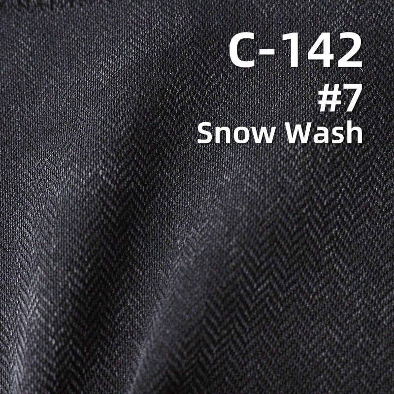 TENCEL  Lyocell Herringbone Fabric | 270g/m2 Stretch Twill with Vintage Wash Effect | For Jackets, Trousers & Skirts