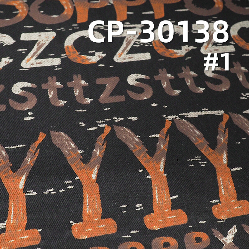 Black Face Black Back Printed Denim | 11oz Cotton Polyester Twill Denim Fabric | Bags Jeans Denim Jackets Fabric