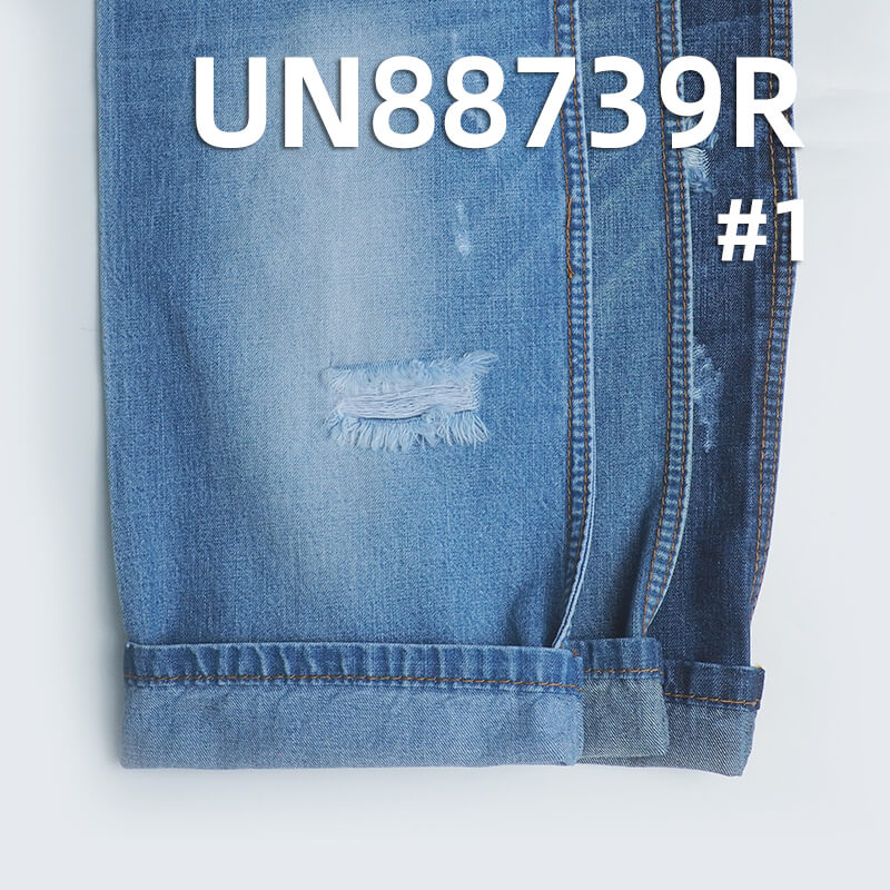 Desized Denim | 9oz 100% Cotton Crosshatch Slub Denim | 3/1 Right-Hand Twill | Denim Skirts & Shirts Fabric