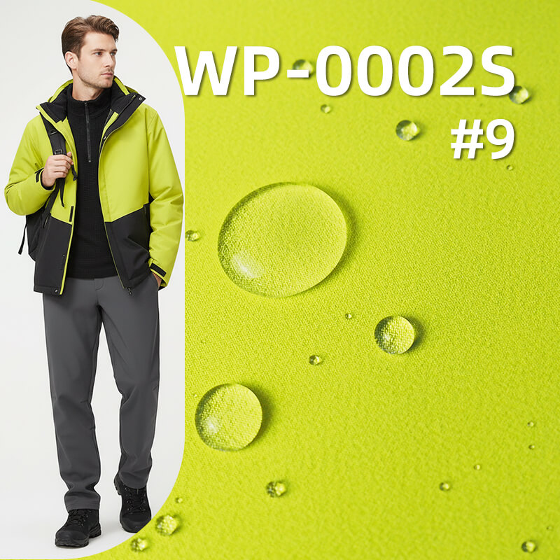 High-Stretch 3-Layer Laminated Fabric | 188g/m2 Polyester Crinkle Weave | with Soft Tricot Backing | Waterproof & Breathable