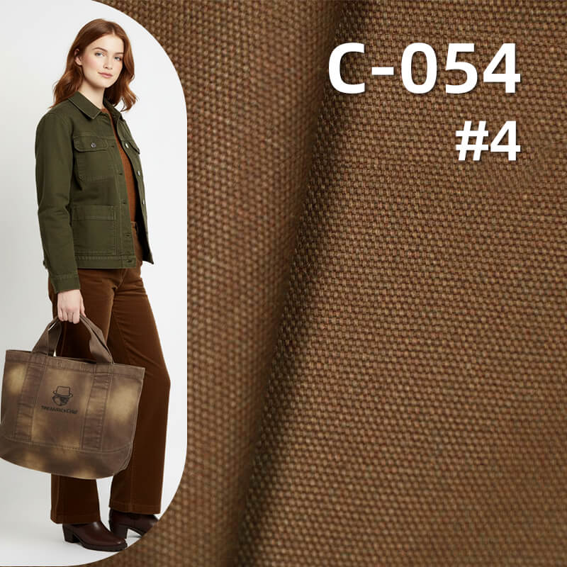 100% Cotton Canvas | Double Warp Double Weft Canvas | 350g/m² Woven Dyed Fabric | Bag, Casual Wear, Work Pants Fabric