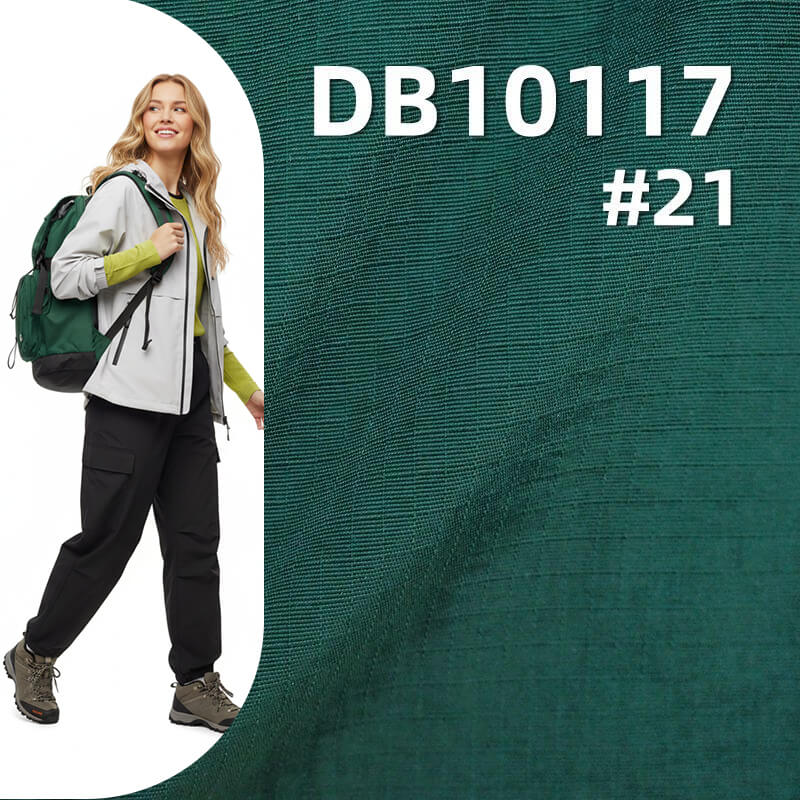 Nylon Taffeta Plaid Fabric (3mm x 3mm) | 125g/m² Waterproof  Fabric | Outdoor Jacket and Windbreaker Material