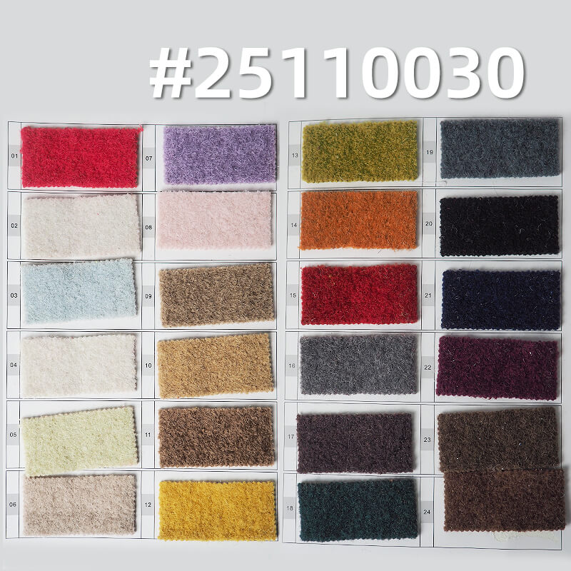 Double-sided Minky Fleece Fabric | 385g/m2(580g/m) Heavyweight Polyester Knit | For Cozy Coats & Hats