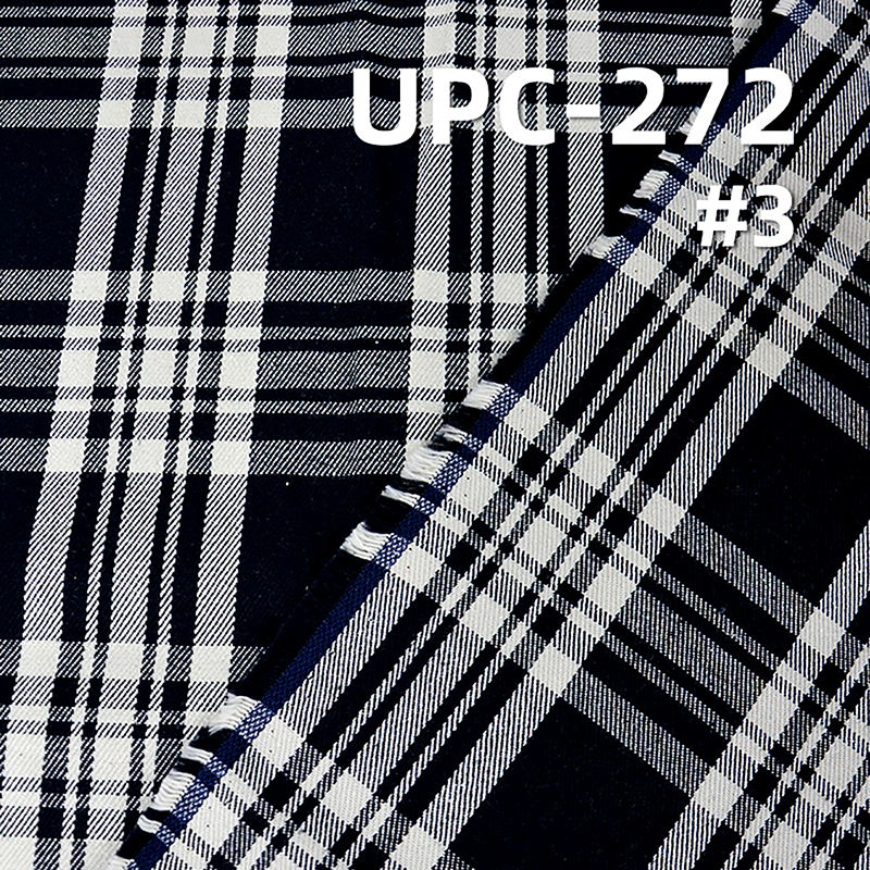 Combed Ring-Spun Cotton Fabric | 285g/m2 Heavyweight Yarn-Dyed Preppy Plaid | For Trousers, Skirts & Apparel