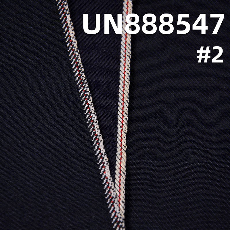 Black Warp Black Weft / Indigo Warp Black Weft Red Selvedge Denim | 13.5oz 100% Cotton Color Edge Denim | Twill Denim | Jeans, Jacket & Coat Fabric