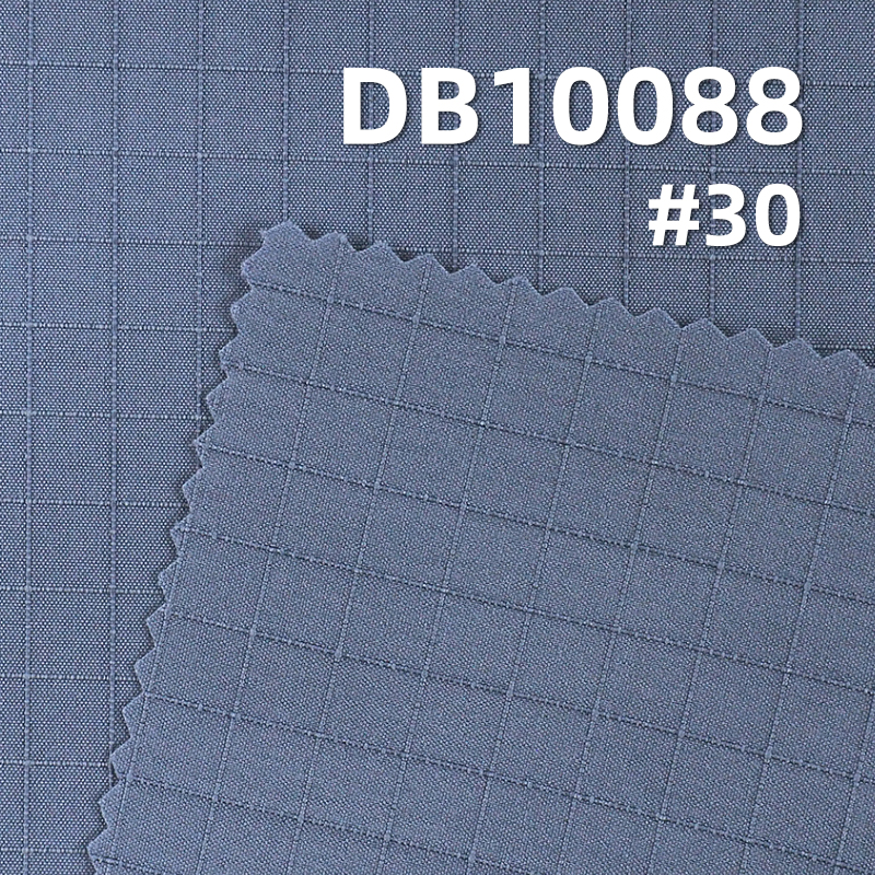 T400 Stretch Checked Fabric | 110g/m² Five-Millimeter Cool Silk Cotton Dyed Material | Water-Resistant and Anti-Static | Fabric for Casual Wear and Shirt Jackets