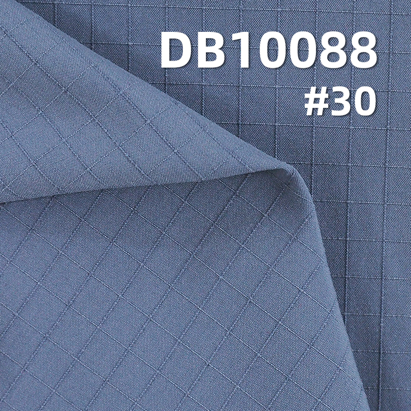 T400 Stretch Checked Fabric | 110g/m² Five-Millimeter Cool Silk Cotton Dyed Material | Water-Resistant and Anti-Static | Fabric for Casual Wear and Shirt Jackets