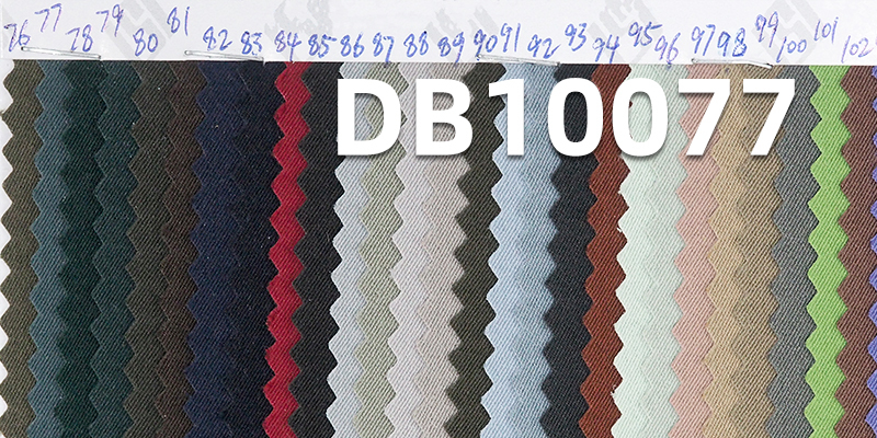 2/2 Double-Sided Twill Cool Silk Cotton Stretch Fabric | 190g/m² Dyed Material | Water-Resistant and Anti-Static | Fabric for Pants, Tops, Jackets