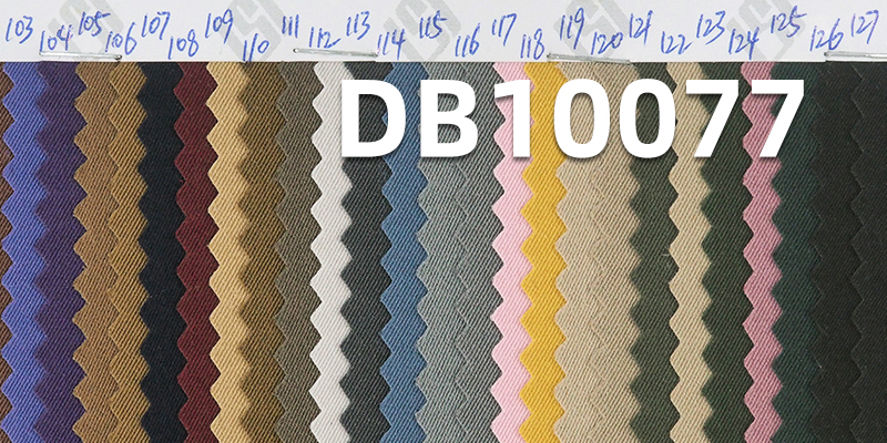 2/2 Double-Sided Twill Cool Silk Cotton Stretch Fabric | 190g/m² Dyed Material | Water-Resistant and Anti-Static | Fabric for Pants, Tops, Jackets