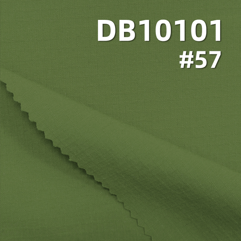 Nylon Double Line Check Four-Way Stretch | 140g/m² Water-Resistant Dyed Fabric | Outdoor Apparel, Casual Jackets, Stretch Pants Material