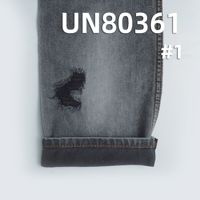 100% Cotton Yarn-Dyed Denim | 9.7 oz Slub Twill Black Face Black Back Denim Fabric | Reactive Black | For Jeans Denim Skirts Casual Jackets