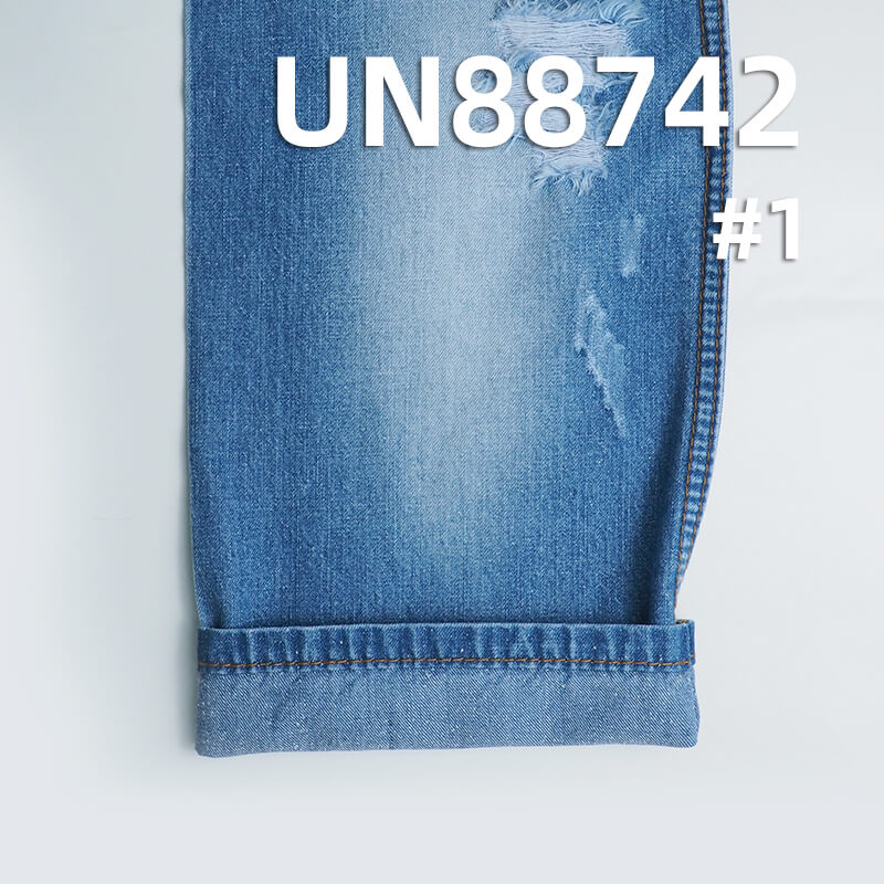 100% Cotton Slub Nep Denim| 9.5oz Pure Cotton Wide Width Denim | Fabric for Spring/Summer Jeans, Shirts