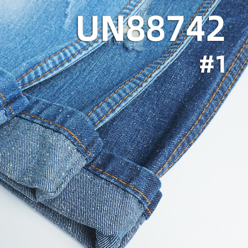 100% Cotton Slub Nep Denim| 9.5oz Pure Cotton Wide Width Denim | Fabric for Spring/Summer Jeans, Shirts