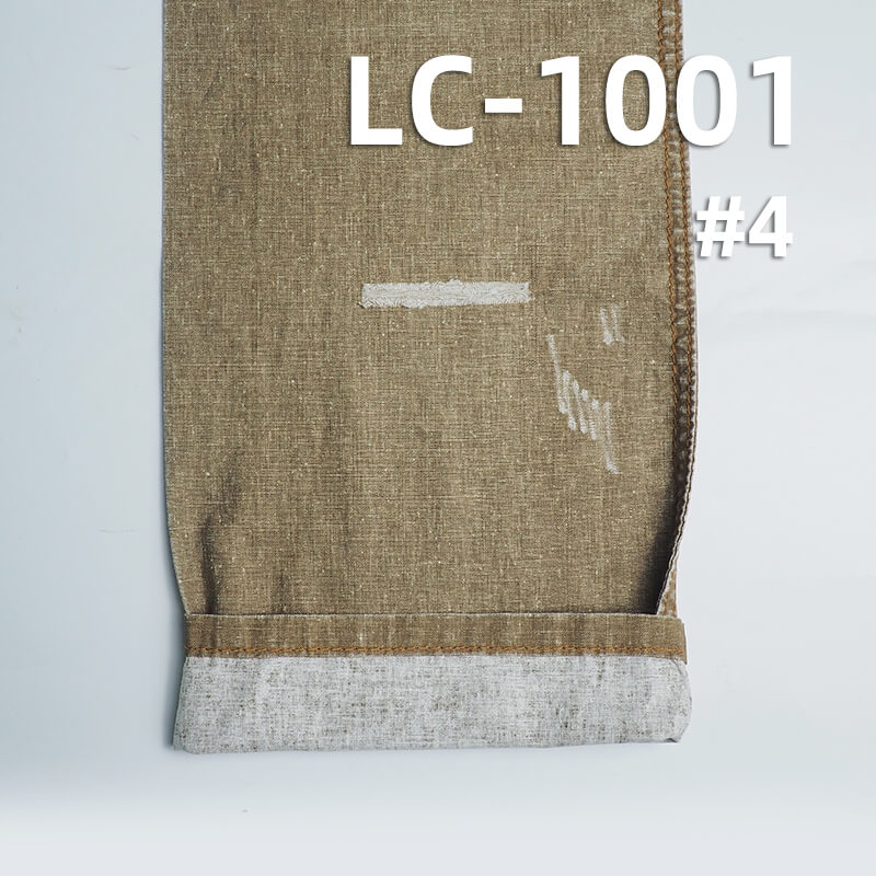 [Special Price] 5.7oz Linen Cotton Dobby Weave | Lightweight Linen Cotton Fabric for Spring-Summer | Skirts, Pants, Casual Jackets