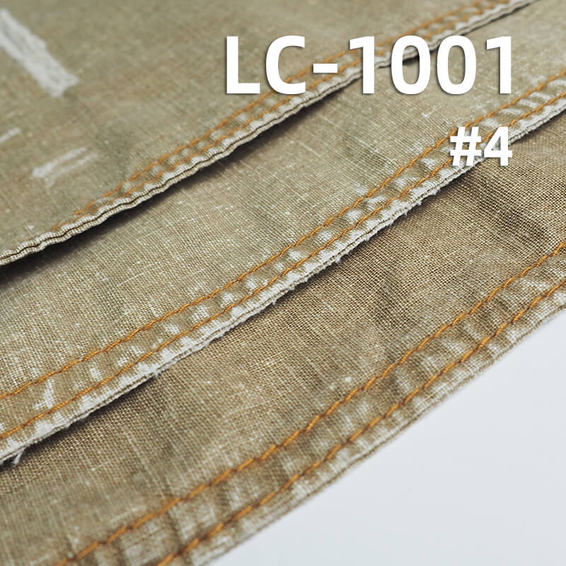 [Special Price] 5.7oz Linen Cotton Dobby Weave | Lightweight Linen Cotton Fabric for Spring-Summer | Skirts, Pants, Casual Jackets