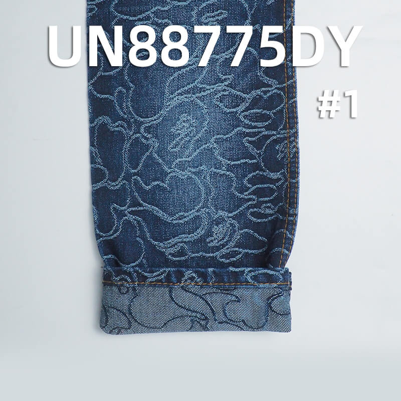 13oz 100% Cotton Jacquard Denim Fabric | Non-Stretch Fall/Winter | Jeans & Streetwear Jacket Material