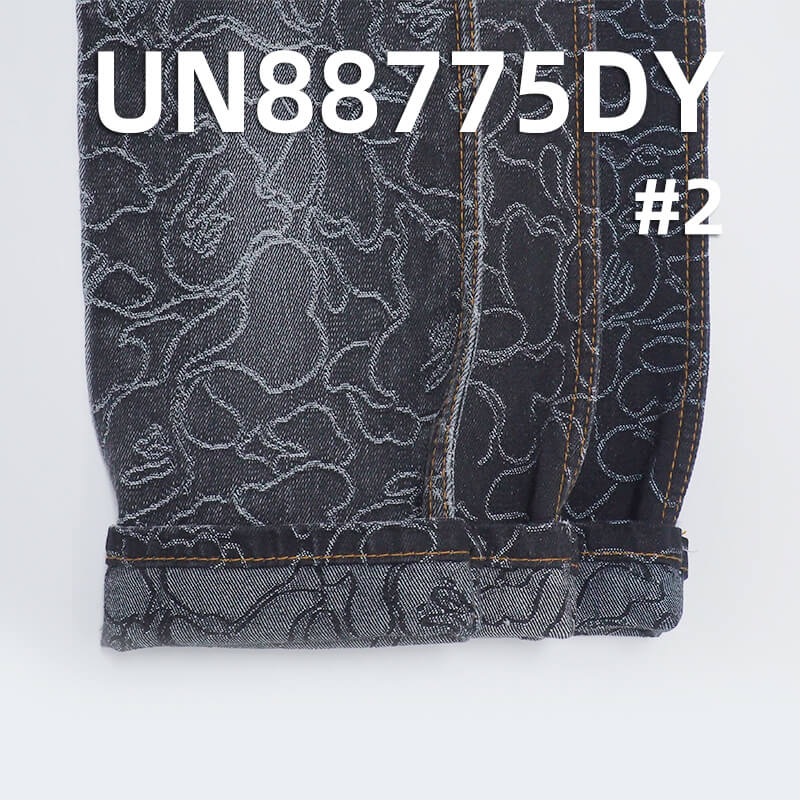 13oz 100% Cotton Jacquard Denim Fabric | Non-Stretch Fall/Winter | Jeans & Streetwear Jacket Material