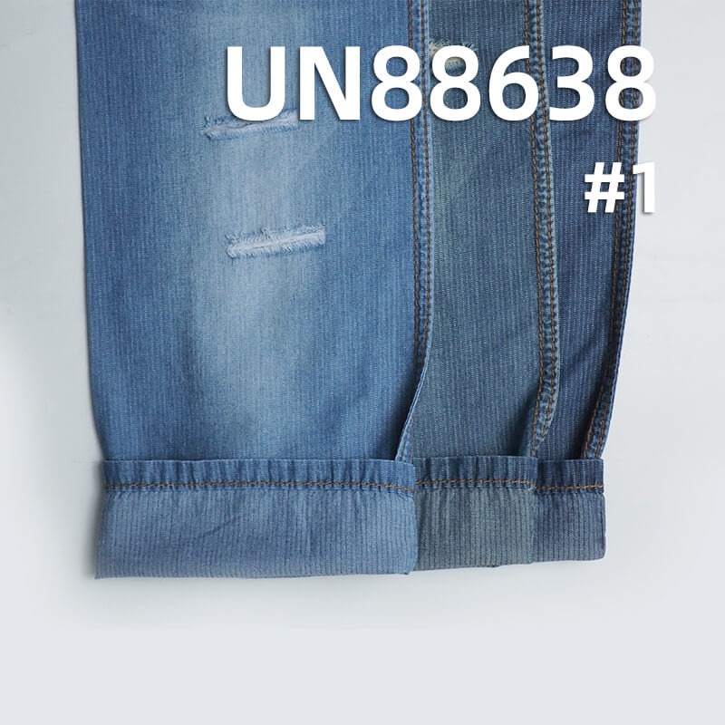 Striped Denim | 4oz Combed Cotton Fabric | Lightweight Spring/Summer Fabric for Jeans, Skirts, Shirts,Jackets