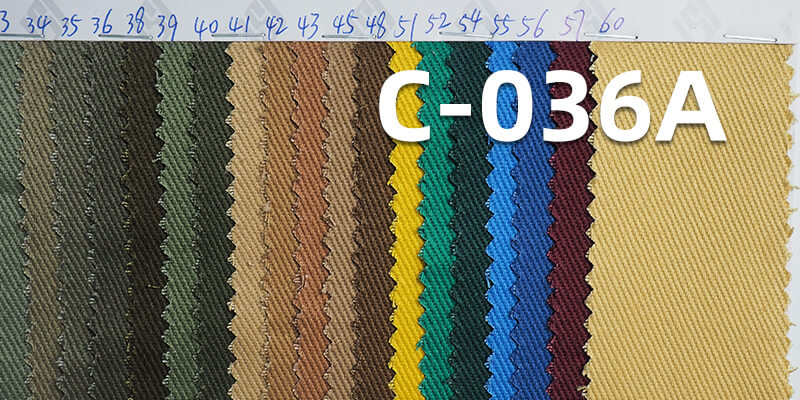 350g/m² 100% Cotton Twill Dyed Fabric | Multi-Color | Fabric for Bags, Pants, Jackets,Coats