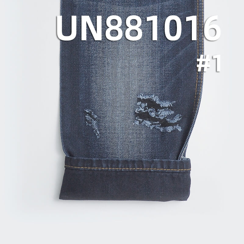 11.5 oz 100% Cotton Warp Slub Denim | Four-Piece Woven Herringbone | Textured Cotton | Yarn-Dyed  | Jeans & Jacket Fabric