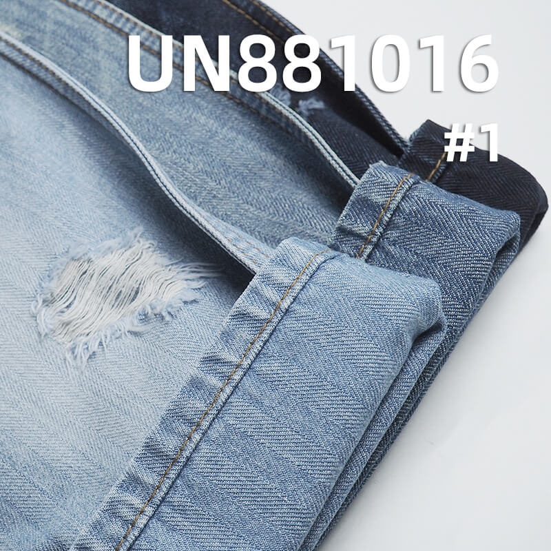 11.5 oz 100% Cotton Warp Slub Denim | Four-Piece Woven Herringbone | Textured Cotton | Yarn-Dyed  | Jeans & Jacket Fabric