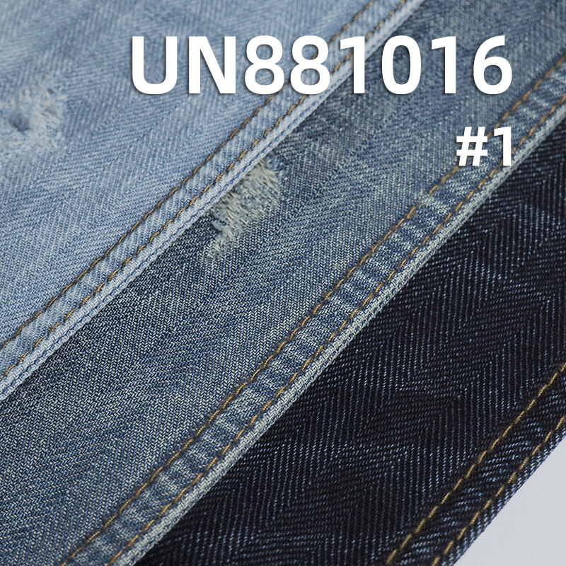 11.5 oz 100% Cotton Warp Slub Denim | Four-Piece Woven Herringbone | Textured Cotton | Yarn-Dyed  | Jeans & Jacket Fabric