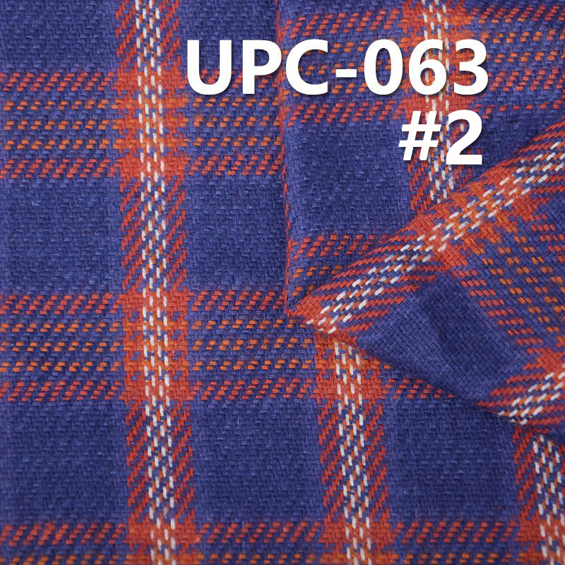 242g/m² 100% Cotton Yarn-Dyed Fleece Check Dyed  Fabric |Pants, Skirts, Casual Wear Material