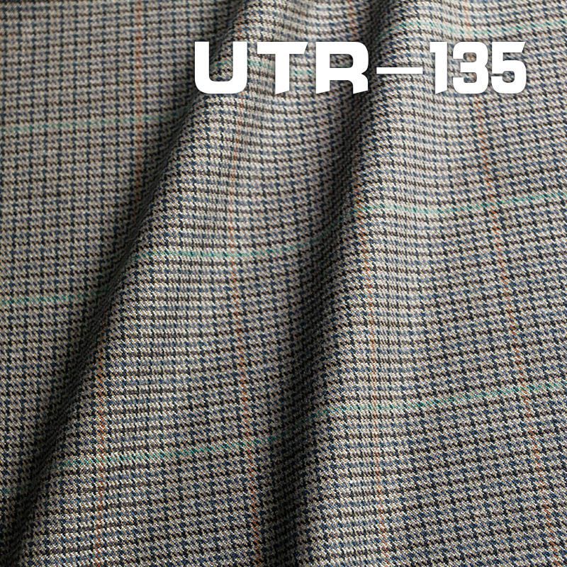 TR Plaid Fabric | 213g/m² Poly-Viscose Yarn-Dyed Check Fabric | Fabric for Tops, Skirts, Casual Pants