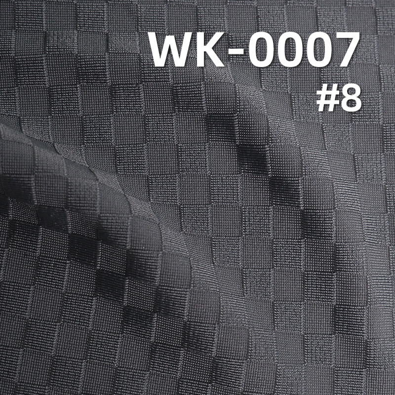 Nylon Stretch Knitted Fabric | 180g/m² Jacquard Ice Silk Small Check Fabric | Sportswear, Yoga Wear, Lightweight Outerwear Fabric