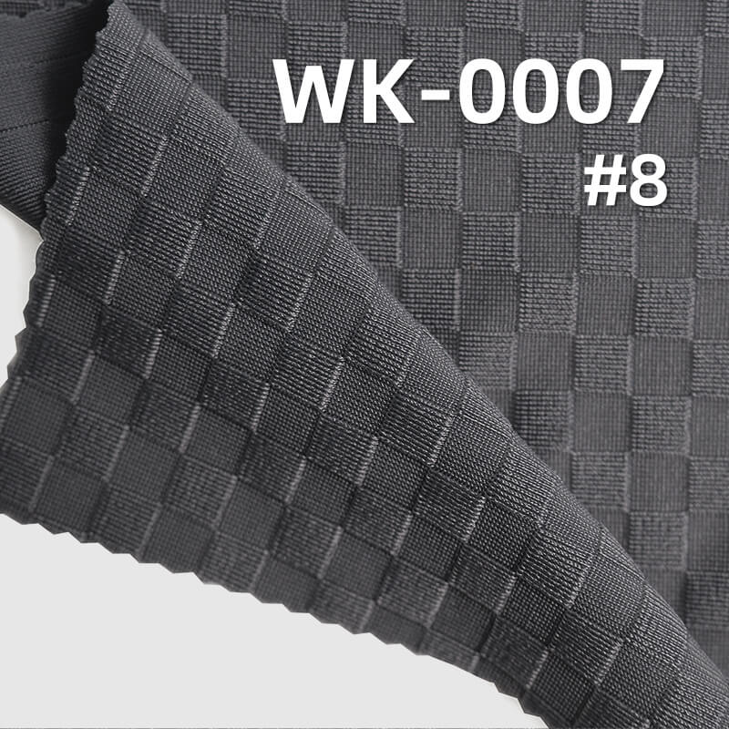 Nylon Stretch Knitted Fabric | 180g/m² Jacquard Ice Silk Small Check Fabric | Sportswear, Yoga Wear, Lightweight Outerwear Fabric