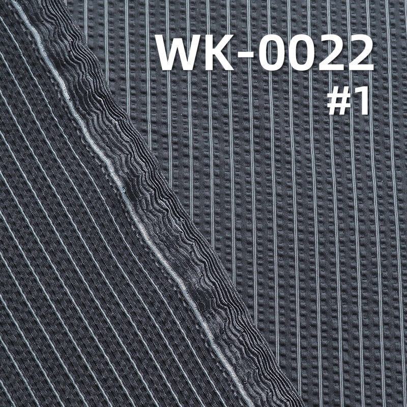 Nylon-Polyester Stretch Knit | 210g/m² Bubble Stripe Fabric | Cool & Skin-Friendly | Women's Tops, Skirts, Yoga Wear